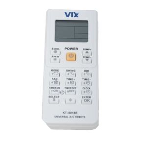Controle Remoto Universal VIX KT-9018E para Ar-Condicionado